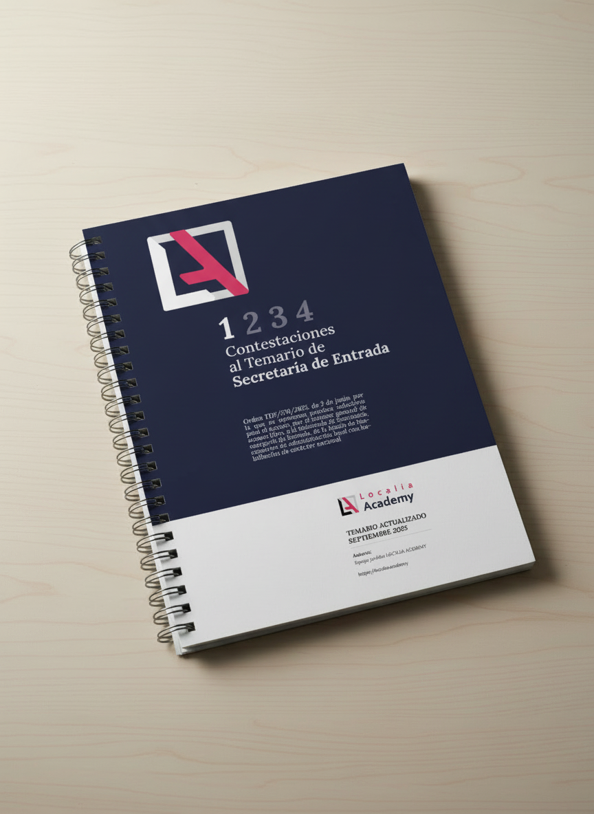 Sistema completo: Secretaría de Entrada (SE): Temario + IA + Tests