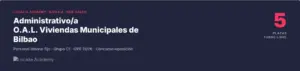 Curso Administrativo/a O.A.L. Viviendas Municipales de Bilbao 2026