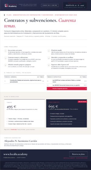 1 plazas de Administrativo/a de Contratación y Subvenciones · Ayuntamiento de Eibar 2026