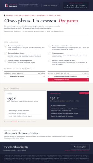 5 plazas de Auxiliar Administrativo/a · Ayuntamiento de Gozón 2026