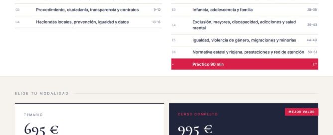 Curso online oposiciones Educador/a Social Ayuntamiento de Calahorra 2026