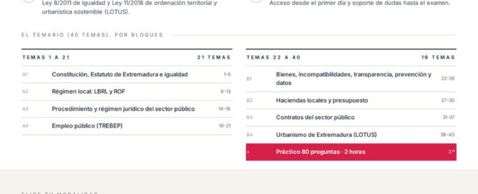 Curso online oposiciones Administrativo/a Ayuntamiento de La Garrovilla 2026
