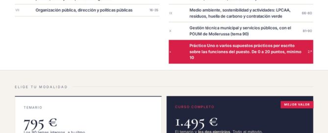Curso online oposiciones Ingeniero/a Industrial Ayuntamiento de Mollerussa 2026