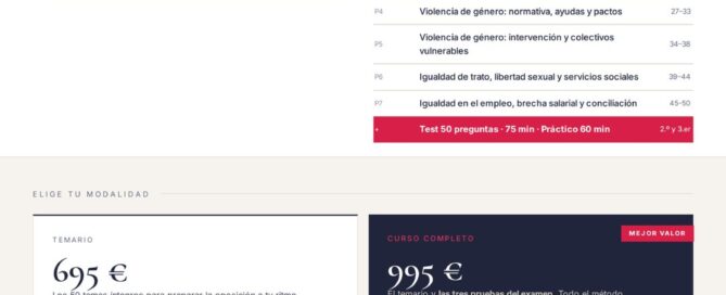 Curso online oposiciones Promotor/a de Igualdad Ayuntamiento de Sant Vicent del Raspeig 2026