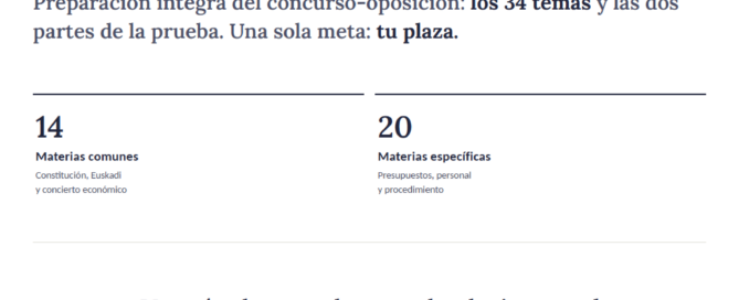 Curso Administrativo/a · Escala Administrativa del Gobierno Vasco 2026 · cartel vertical
