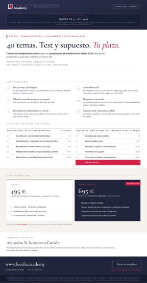 Curso online oposiciones Administrativo/a Ayuntamiento de El Molar 2026